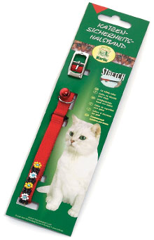 Halsband met 'parels', rood